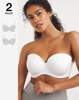 Pretty Secrets (2 Pack) Feather Touch Multiway Moulded Bras (B-F)