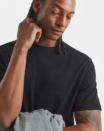 Pure Cotton Relaxed Fit T-Shirt- Black