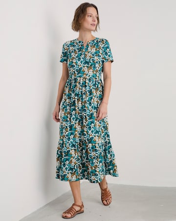 Seasalt Cornwall Rainette Dress Spring Geraniums Pine Shoots