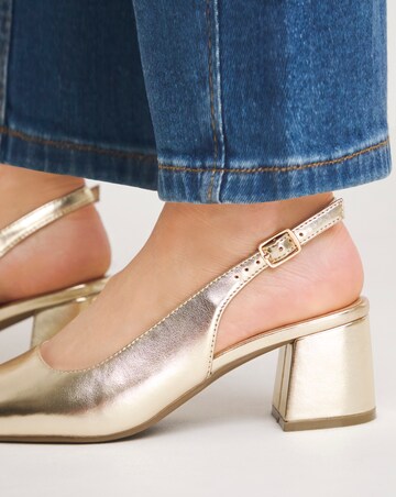 Henrietta Flexi Sole Block Heel Slingback Shoe Extra Wide EEE fit