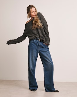 Charcoal Anthology Off The Shoulder Tunic