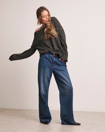 Charcoal Anthology Off The Shoulder Tunic