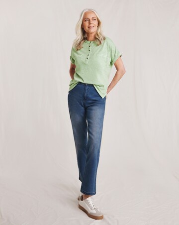 Julipa Garment Washed Pure Cotton Pocket T-Shirt