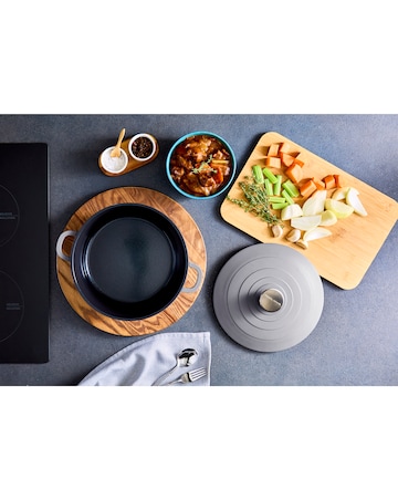 Morphy Richards Cast Aluminium 24cm Grey Casserole Dish