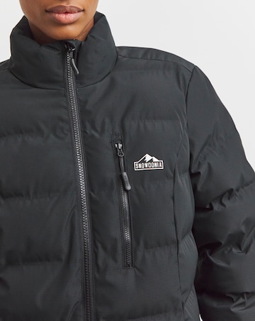 Snowdonia Black Showerproof Short Coat