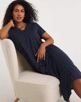 Pretty Secrets Cool Stretch Lace Midi Nightie