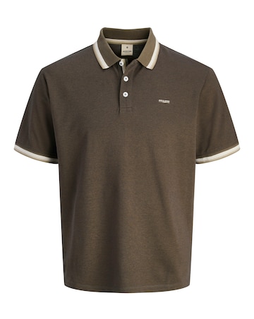 Jack & Jones Premium Blualves Tipped Polo - Brown
