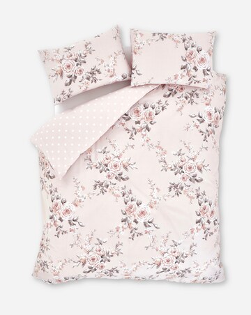 Catherine Lansfield Canterbury Blush Cotton Blend Duvet Cover Set