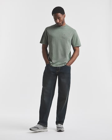 Union Garment Dyed Relaxed Fit T-Shirt- Brown