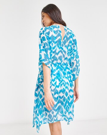 Ikat Print Beach Kaftan