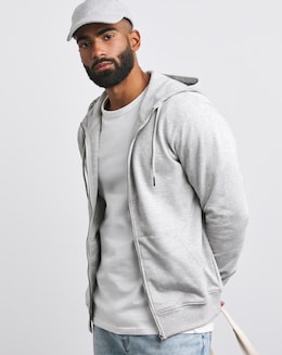 Full Zip Hoodie - Grey Marl