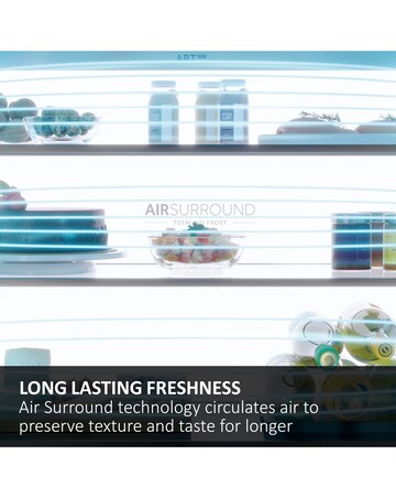 Haier Series 3 HDPW3618DNPK WiFi 185cm 60/40 Fridge Freezer Silver + Install