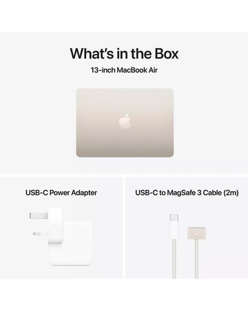 Apple MacBook Air (M4, 2025) 13in 10-Core CPU 8-Core GPU 16GB 256GB - Starlight
