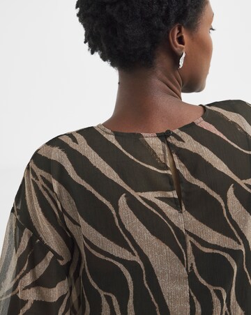 Chiffon Short Sleeve Boxy Top