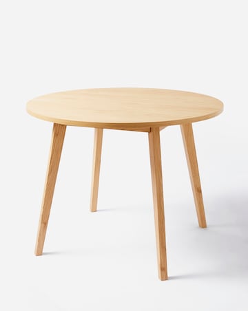 Oslo Round Dining Table with 4 Emilie Fabric Chairs