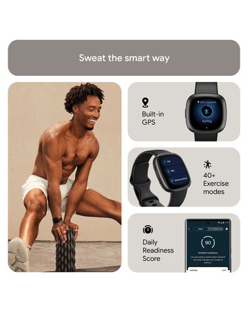 Fitbit Versa 4 Smart Watch - Black