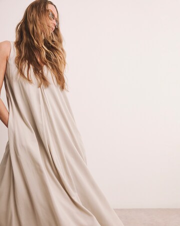 Anthology Linen Mix Pleat Dress