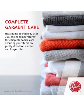 Hoover NDEH11A2TCEXM-80 11kg Heat Pump Tumble Dryer White + Install