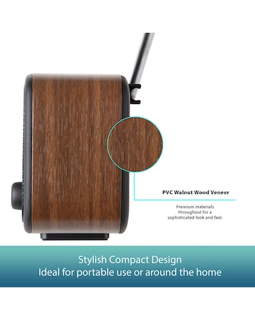 VQ Dexter DAB/FM Radio - Walnut
