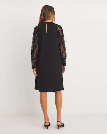 Lace Sleeve Shift Dress