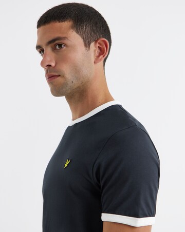 Lyle & Scott Navy Short Sleeve Ringer T-Shirt