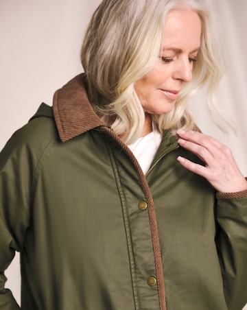 Julipa Cord Wax Look Padded Jacket