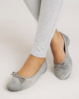 Moxie Soft Ballerina Slippers - Wide Fit (E)