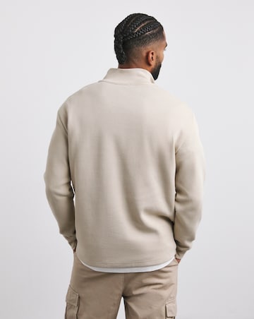 Armor Lux 1/4 Zip Sweatshirt - Sand