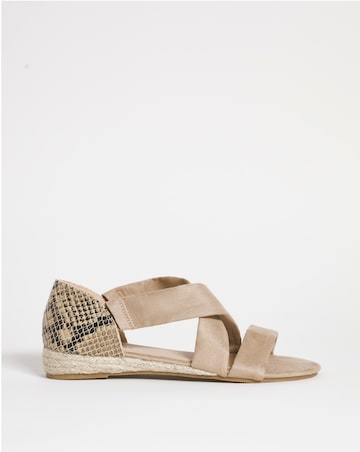 Sonya Multi Strap Espadrille Wide E Fit