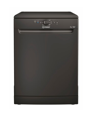 Indesit D2F HK26 B UK Full Size Dishwasher 14 Place Settings Black + Install