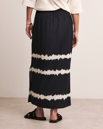 Anthology Printed Linen Wrap Skirt