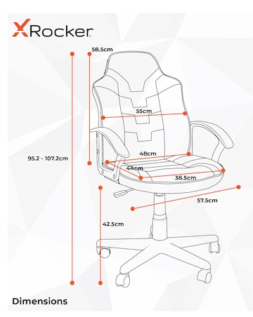 X Rocker Saturn Junior Gaming Chair - Green