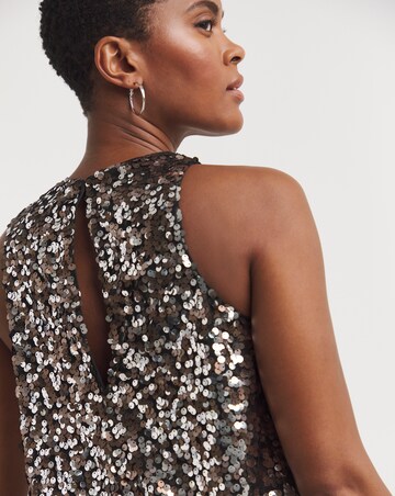 Sequin Racer Top