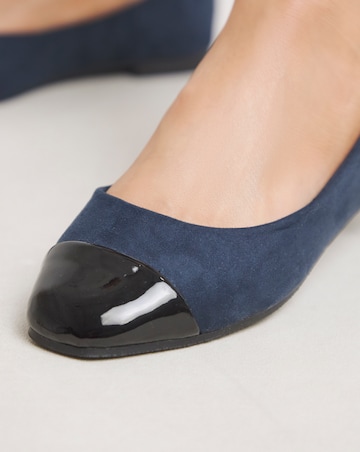 Tiana Toe Cap Ballerina - Wide Fit (E)
