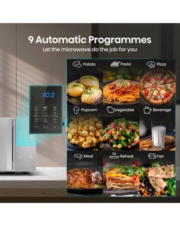 Hisense H20MOMSS4HGUK Mirror Silver Microwave 20L