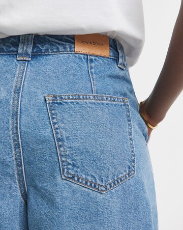 Pure Cotton Mid Blue Drape Bermuda Short