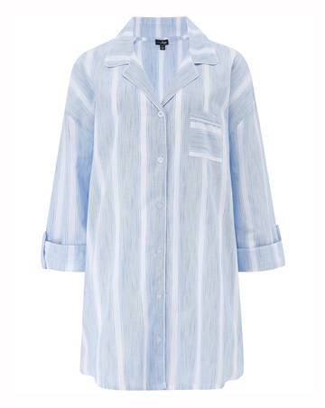Pour Moi Woven Cotton Stripe Nightshirt