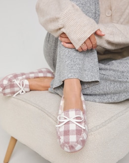 Juliet Moccasin Slipper - Wide Fit (E)