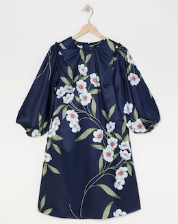 Joanna Hope Satin Floral Shift Dress