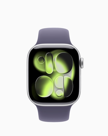 Apple Watch Series 11 GPS 42mm - Silver Aluminium/Purple Fog Sport Band - M/L