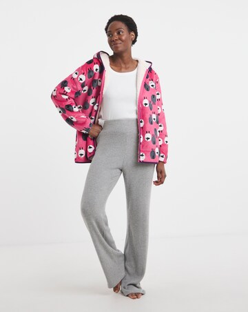 Joe Browns Sheep Print Zip Up Lounge Cardigan