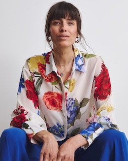 Joanna Hope Oversized Chiffon Shirt