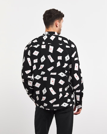 Long Sleeve Falling Playing Card Shirt