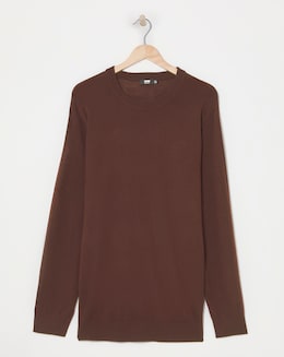 Burgundy Merino Wool Crew Neck