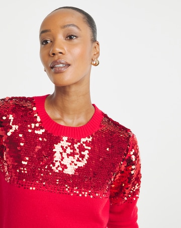 Red Sequin Jumper