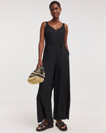 Wide Leg Strappy Jumpsuit