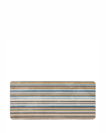 My Mat Candy Multi Stripe Washable Runner - Natural