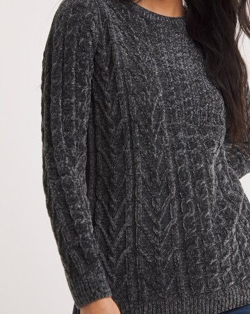 Julipa Chenille Mixed Cable Jumper