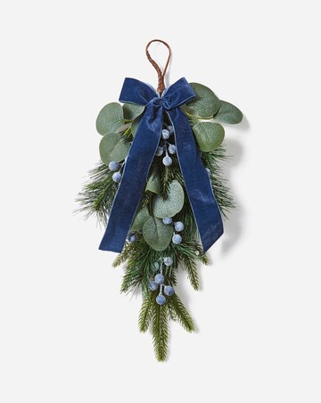 Frosted Blue Berry Swag