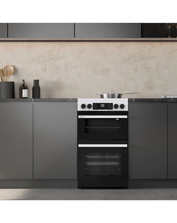 Hisense HDCEC5C10W 50cm Electric Double Cooker - White